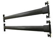Barres de traverse de support de voiture de noir d'alliage d'aluminium B064 pour Lexus Rx350 2010 - 2015